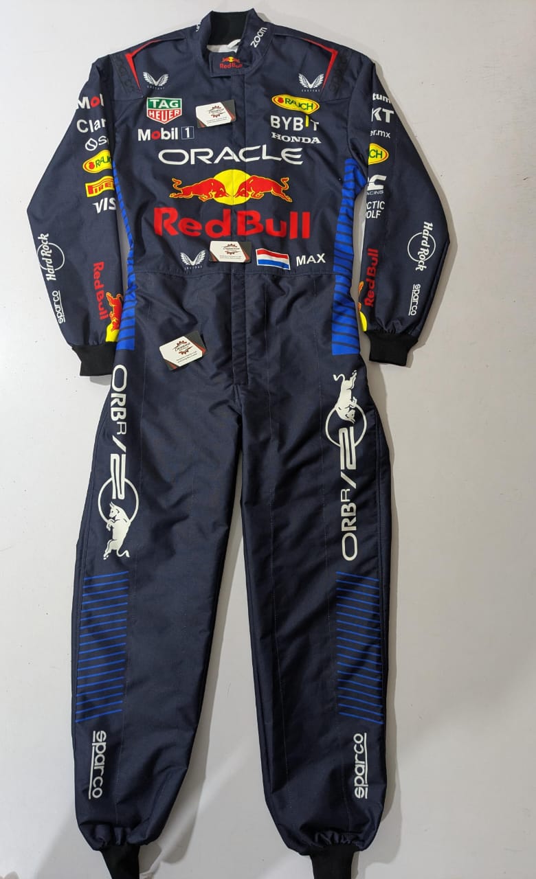 Buy 2024 Max Verstappen Red Bull Racing Driver Suit – Premium F1 Gear